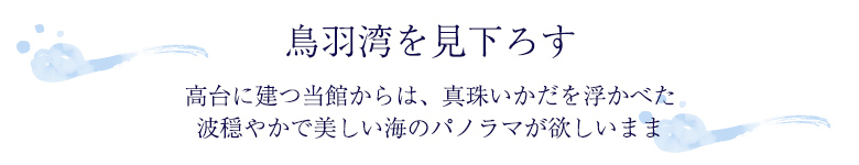 鳥羽湾を見下ろす